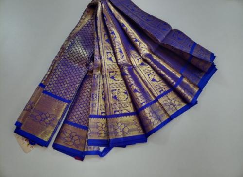 THIRUBHUVANAM HF ZARI SILK SAREE WITH BLOUSE